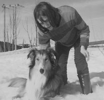 Påsken 1969, på Hadeland, Scotty og jeg