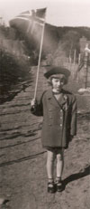 Grete 6 år. Første 17-mai på Hadeland