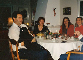 Einar, Lykke, Britta, meg og Tulla