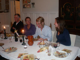 Pappan, mamman til Andreas, Andreas og Bibbi