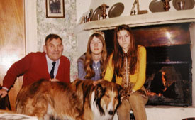 Pappa, Tulla og meg forand peisen