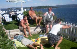 På øya