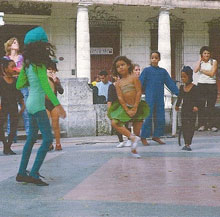 En skole, tror jeg hadde danseoppvisning