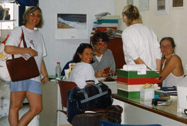 Berit, Kari, Kirsten og meg