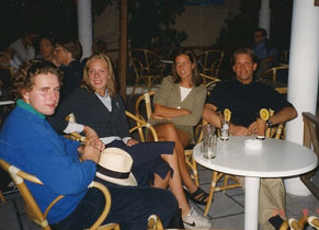 Alex, Elisabeth, Bibbi og Johan