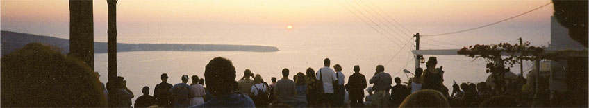 Solnedgang i Oia