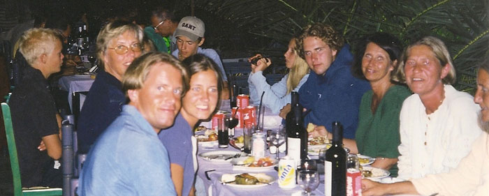 Siste middag for oss og for hotellet siden dette var siste dag av sesongen