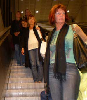 Rulletrappen ned til "Stockholm-Ekspressen"