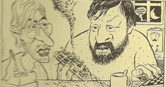 Alain og Wilhelm i arbeid
